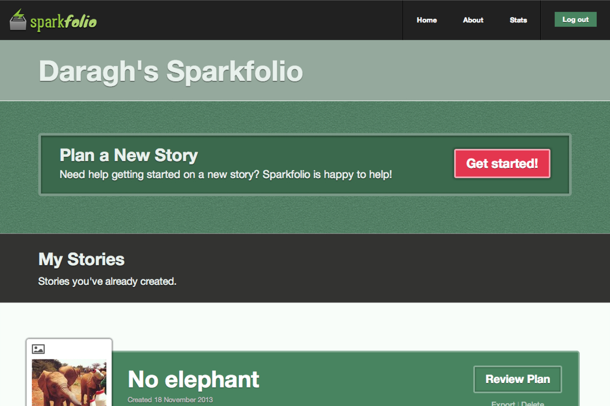 Home Page of Sparkfolio